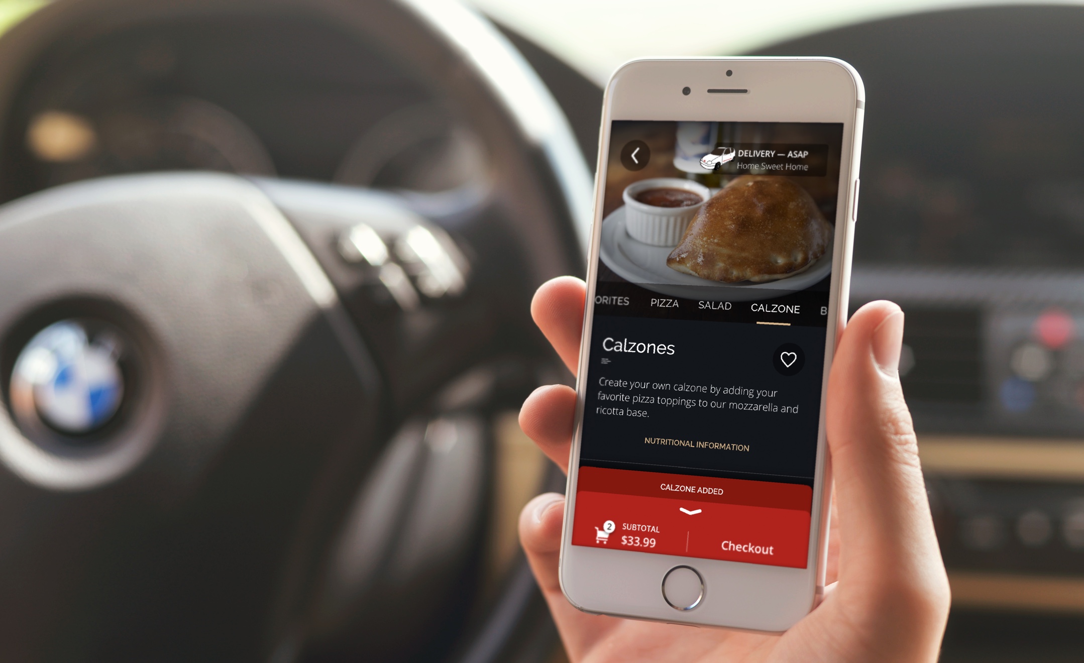 Ordering while in the car.